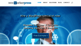 What Workerpress.com website looked like in 2018 (6 years ago)