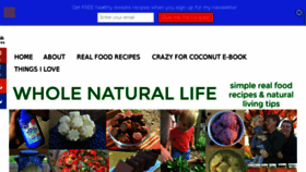 What Wholenaturallife.com website looked like in 2018 (6 years ago)