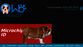 What Wbenglishbulldogs.com website looked like in 2018 (6 years ago)
