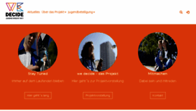 What Wedecide.de website looked like in 2018 (6 years ago)