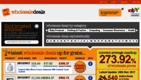 What Wholesaledeals.co.uk website looked like in 2018 (6 years ago)