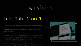 What Wildbrand.co website looked like in 2018 (6 years ago)