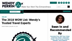 What Wendyperrin.com website looked like in 2018 (7 years ago)
