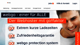 What Webgo.de website looked like in 2018 (6 years ago)