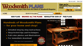 What Woodsmithplans.com website looked like in 2018 (6 years ago)
