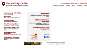 What Writing.wisc.edu website looked like in 2018 (6 years ago)
