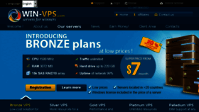 What Win-vps.com website looked like in 2018 (6 years ago)