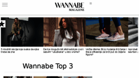 What Wannabemagazine.com website looked like in 2018 (6 years ago)