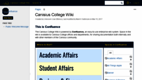 What Wiki.canisius.edu website looked like in 2018 (6 years ago)