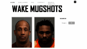 What Wakemugshots.com website looked like in 2018 (6 years ago)