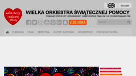 What Wosp.org.pl website looked like in 2018 (6 years ago)