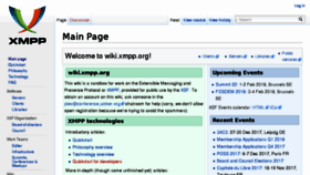 What Wiki.xmpp.org website looked like in 2018 (6 years ago)