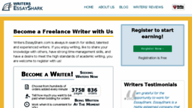 What Writers.essayshark.com website looked like in 2018 (6 years ago)
