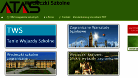 What Wycieczkiszkolne.atas.pl website looked like in 2018 (6 years ago)