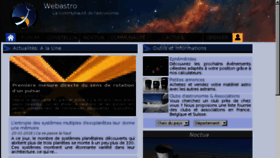 What Webastro.net website looked like in 2018 (6 years ago)