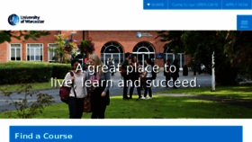 What Worcester.ac.uk website looked like in 2018 (6 years ago)