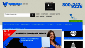 What Whitakerbrothers.com website looked like in 2018 (6 years ago)