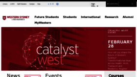 What Westernsydney.edu.au website looked like in 2018 (6 years ago)
