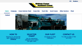 What Waikatoaucklandcranes.co.nz website looked like in 2018 (6 years ago)