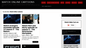 What Watchonlinecartoons.net website looked like in 2018 (6 years ago)