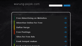 What Warung-pojok.com website looked like in 2018 (6 years ago)