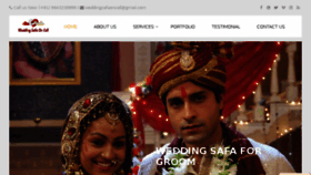 What Weddingsafa.in website looked like in 2018 (6 years ago)