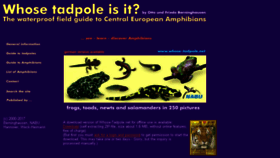 What Whose-tadpole.de website looked like in 2018 (6 years ago)