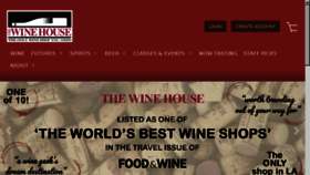 What Winehouse.com website looked like in 2018 (6 years ago)