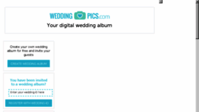What Weddingpics.com website looked like in 2018 (6 years ago)