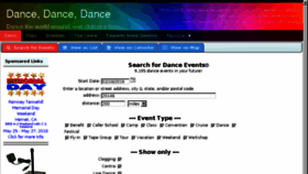 What Wheresthedance.com website looked like in 2018 (6 years ago)