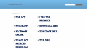 What Webwatsapp.com website looked like in 2018 (6 years ago)