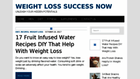 What Weightlosssuccessnow.com website looked like in 2018 (6 years ago)