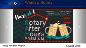 What Warsawrotary.com website looked like in 2018 (6 years ago)