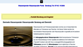 What Wasserspender-wassersprudler.de website looked like in 2018 (6 years ago)
