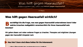 What Washilftgegenhaarausfall.com website looked like in 2018 (6 years ago)
