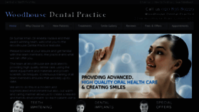 What Woodhousedental.co.uk website looked like in 2018 (8 years ago)