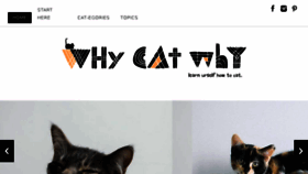 What Whycatwhy.com website looked like in 2018 (6 years ago)