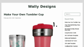 What Wallofwally.com website looked like in 2018 (6 years ago)