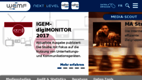 What Wemf.ch website looked like in 2018 (6 years ago)