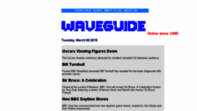 What Waveguide.co.uk website looked like in 2018 (6 years ago)