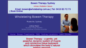 What Wholebeing.com.au website looked like in 2018 (6 years ago)