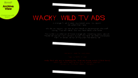 What Wackywildtvads.com website looked like in 2018 (6 years ago)
