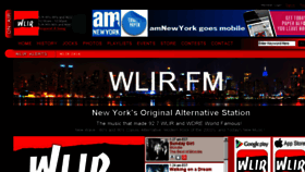 What Wlir.fm website looked like in 2018 (6 years ago)