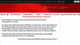 What Weinland-ungarn.de website looked like in 2018 (6 years ago)