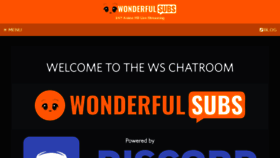 What Wonderfulsubs.com website looked like in 2018 (6 years ago)