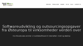 What Waveaccess.dk website looked like in 2018 (6 years ago)