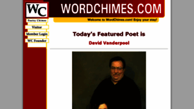 What Wordchimes.com website looked like in 2018 (6 years ago)