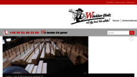 What Winklerholz.de website looked like in 2018 (6 years ago)