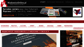 What Wadowiceonline.pl website looked like in 2018 (6 years ago)