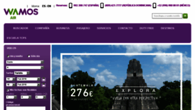 What Wamosair.com website looked like in 2018 (6 years ago)
